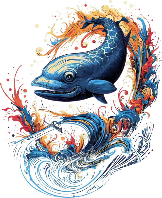 Mythic Koi Fish - DTF Ready to Press - Heat Press Transfer