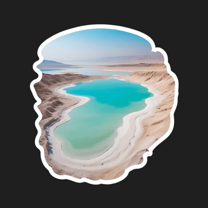 Nature Scenery Sticker - Aerial Lake View - Heat Press Transfer