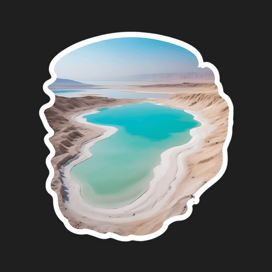 Nature Scenery Sticker - Aerial Lake View - Heat Press Transfer