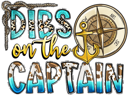 Nautical Captain DTF Ready to Press - Heat Press Transfer
