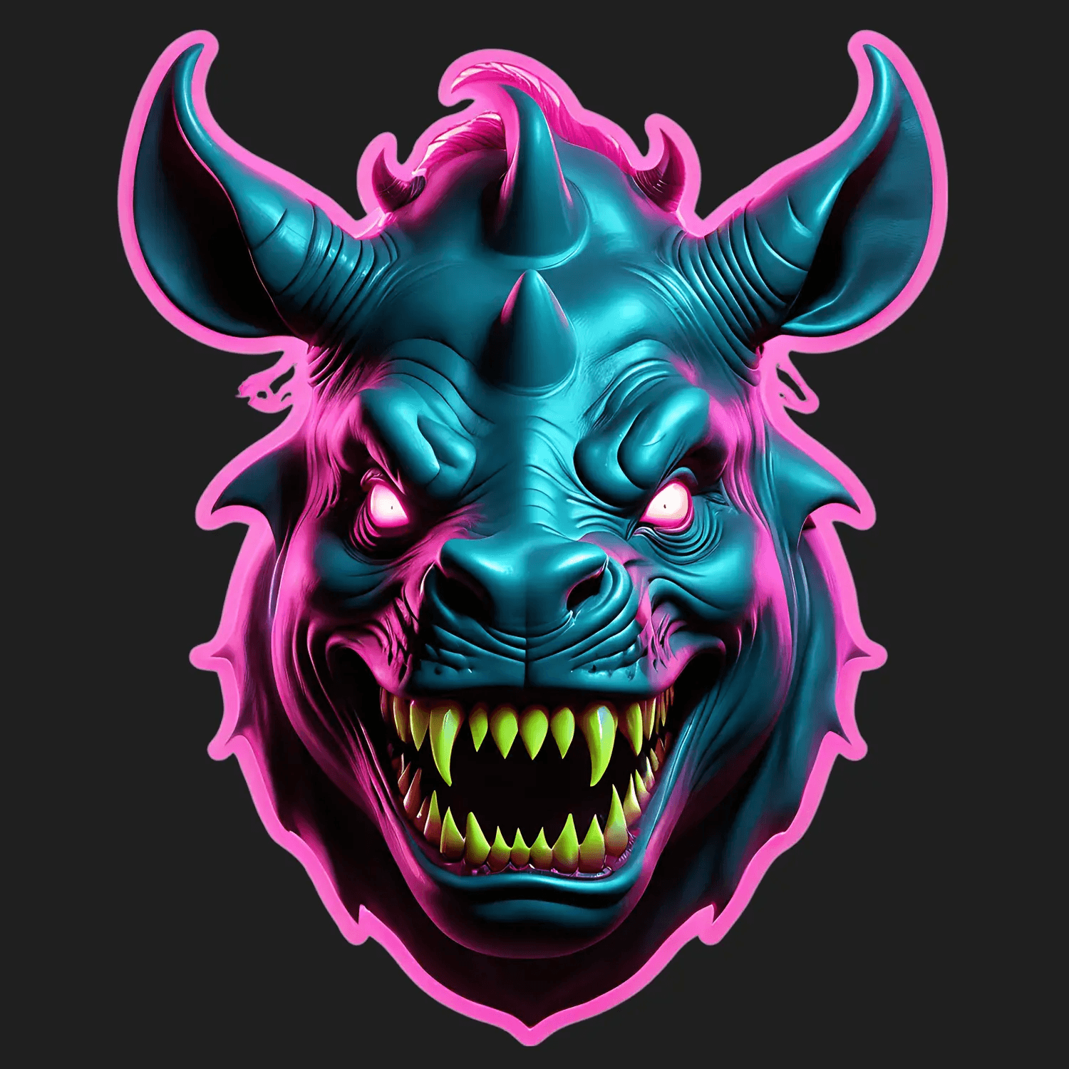 Neon Beast - Sticker - Heat Press Transfer