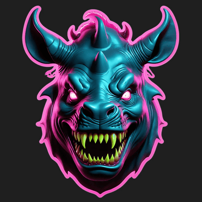Neon Beast - Sticker - Heat Press Transfer