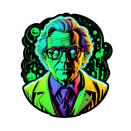 Neon Mad Scientist - Sticker - Heat Press Transfer