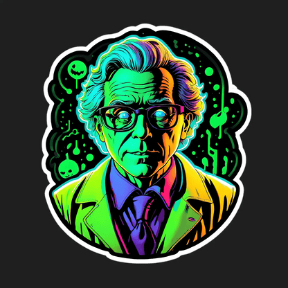 Neon Mad Scientist - Sticker - Heat Press Transfer