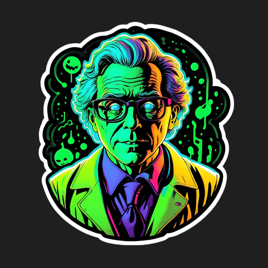 Neon Mad Scientist - Sticker - Heat Press Transfer