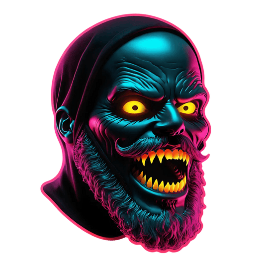 Neon Zombie - UV Sticker - Heat Press Transfer