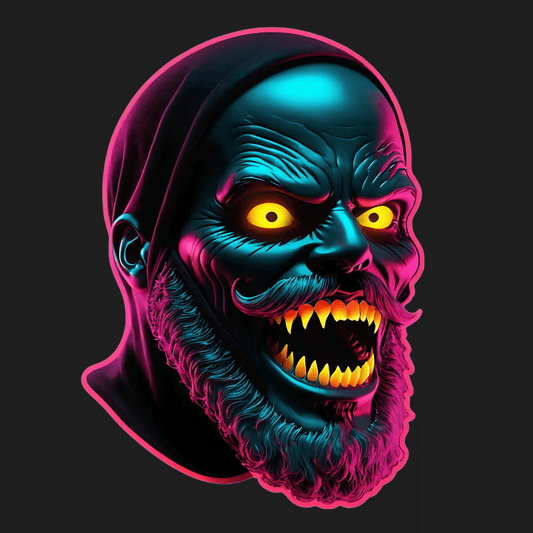 Neon Zombie - UV Sticker - Heat Press Transfer