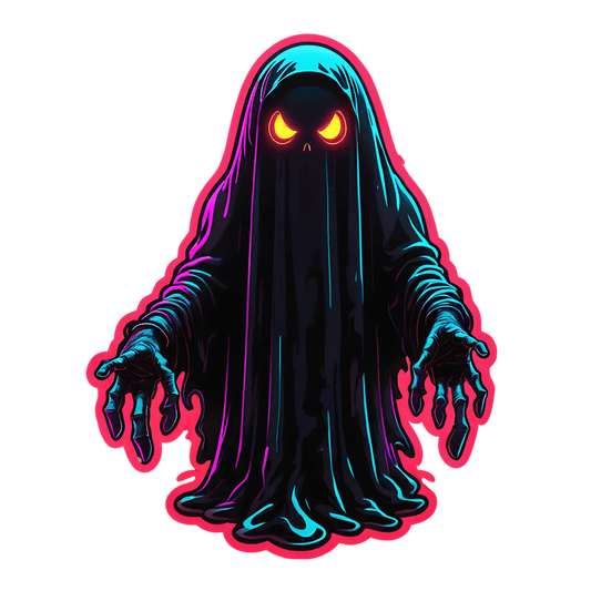 Neon Ghost - UV DTF Sticker - Heat Press Transfer