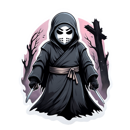 Ninja Warrior Sticker – Mystical Ambiance - Heat Press Transfer