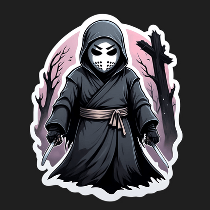 Ninja Warrior Sticker – Mystical Ambiance - Heat Press Transfer