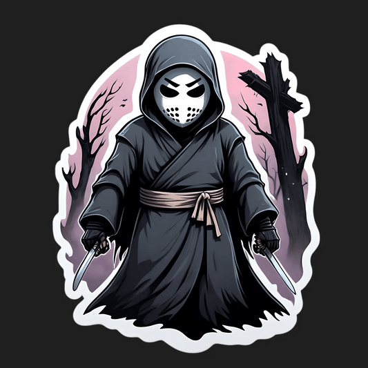 Ninja Warrior Sticker – Mystical Ambiance - Heat Press Transfer