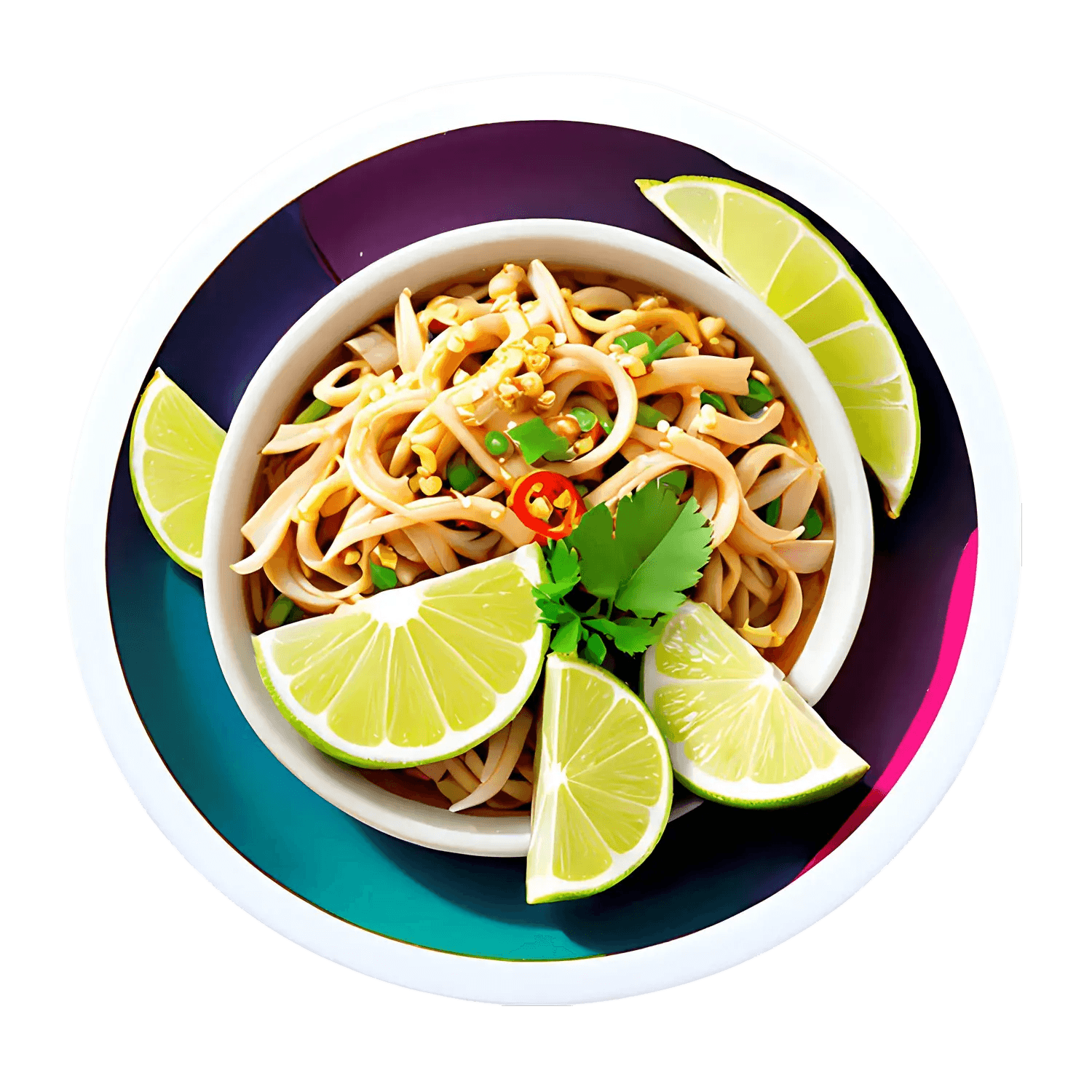 Noodle Bowl Recipe - Sticker - Heat Press Transfer