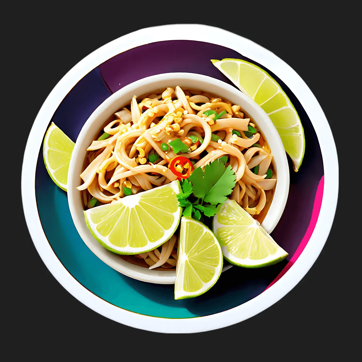 Noodle Bowl Recipe - Sticker - Heat Press Transfer