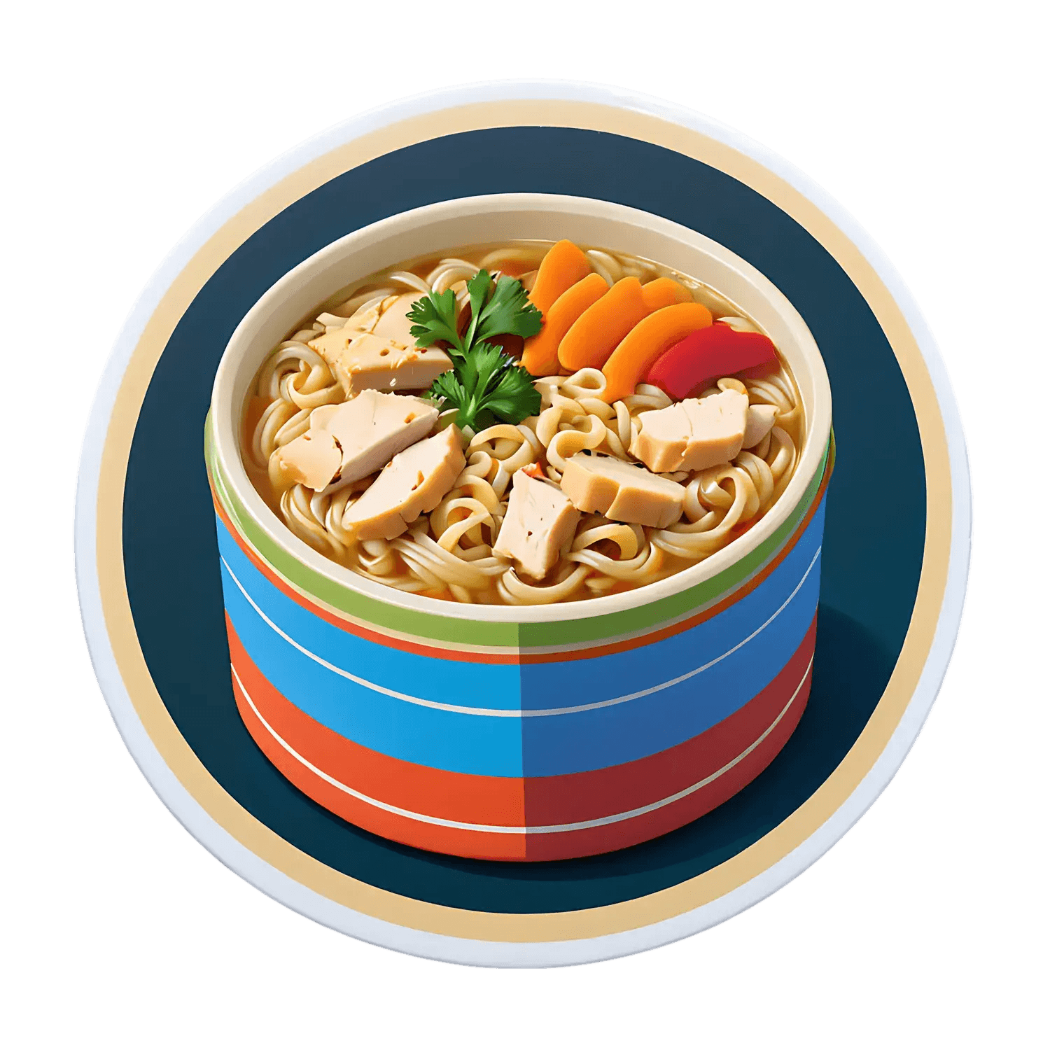 Noodle Soup Feast - Sticker - Heat Press Transfer