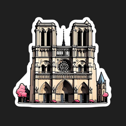 Notre Dame Cathedral - Sticker - Heat Press Transfer