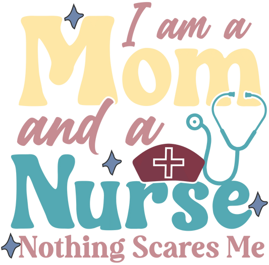Nurse Mom Design - DTF Ready To Press - Heat Press Transfer