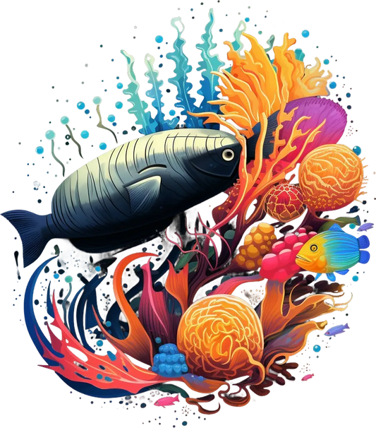 Ocean Artwork - DTF Ready to Press - Heat Press Transfer