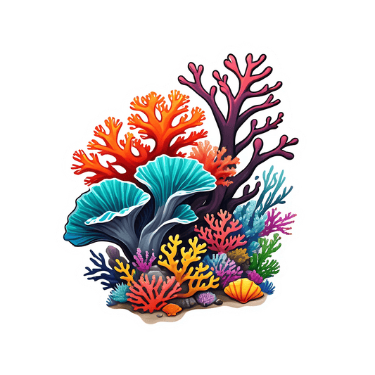 Ocean Coral Reef - Sticker - Heat Press Transfer