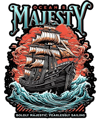 Ocean's Majesty - DTF Ready to Press - Heat Press Transfer