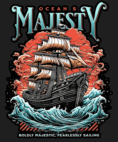 Ocean's Majesty - DTF Ready to Press - Heat Press Transfer