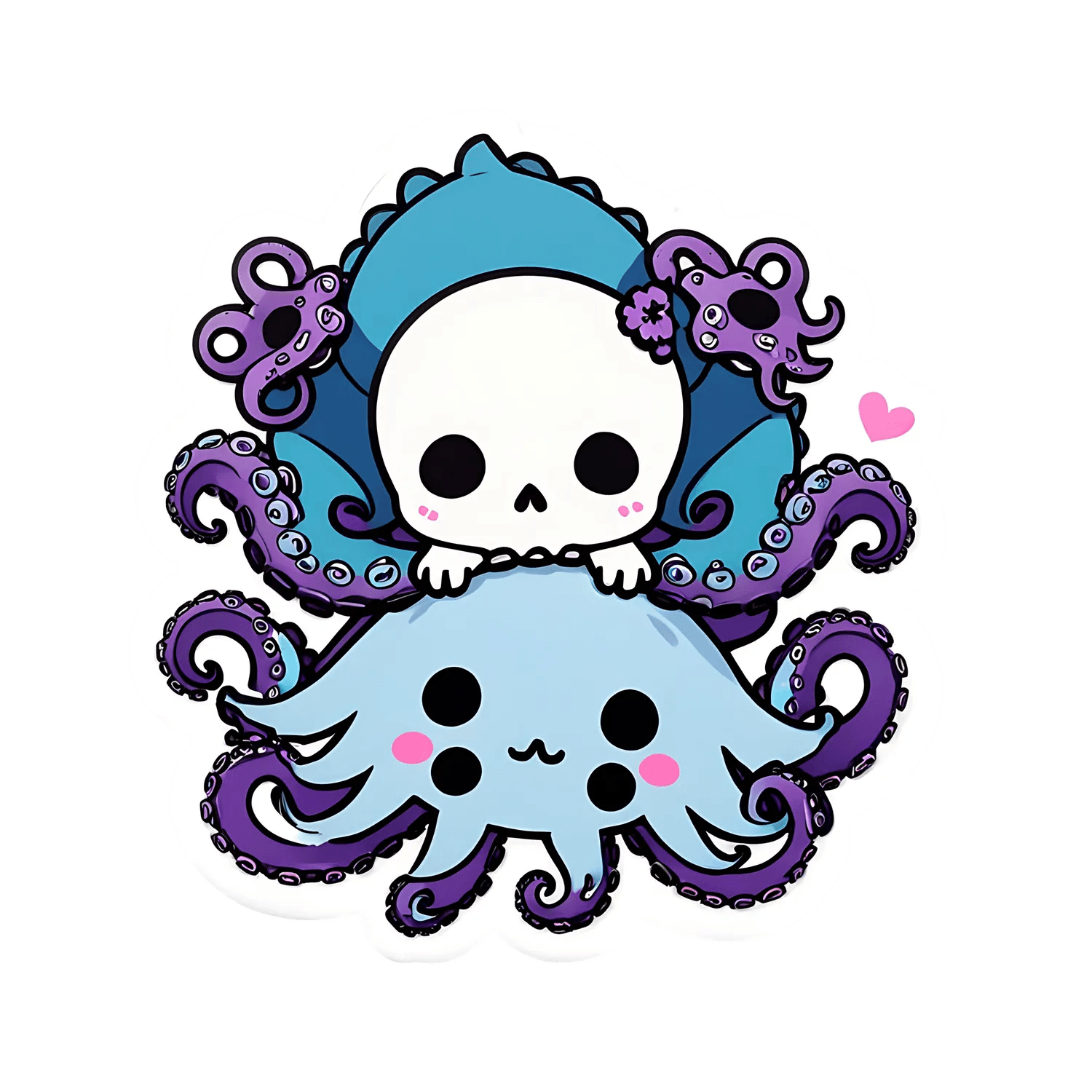 Octopus Skull - Sticker - Heat Press Transfer