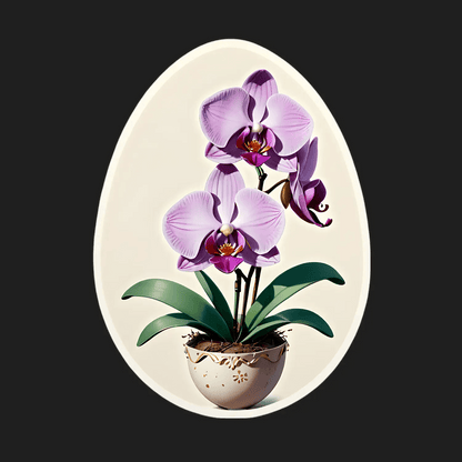 Orchid Elegance - DTF Sticker - Heat Press Transfer