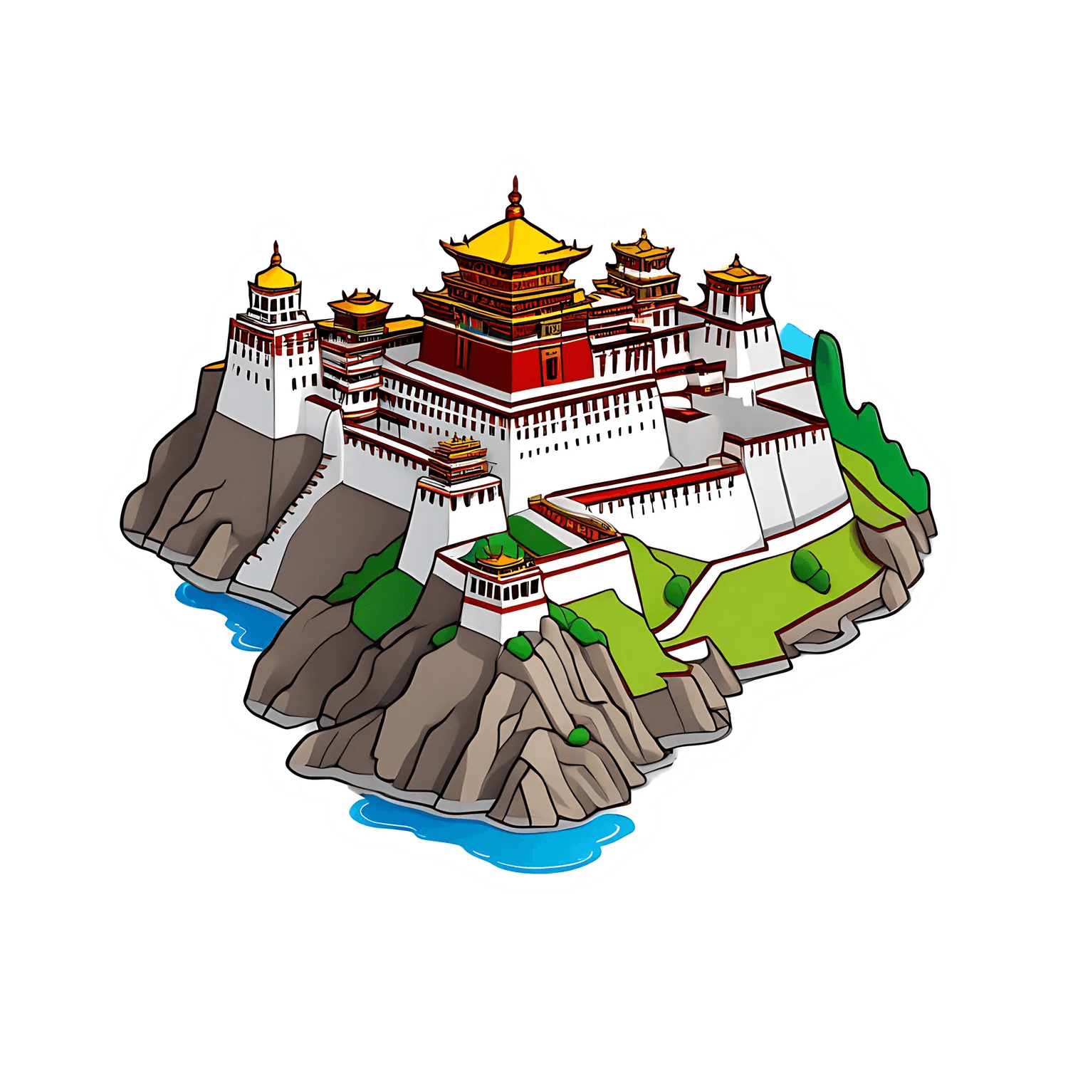 Palace Fortress - Sticker - Heat Press Transfer