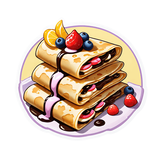 Pancake Delight - UV DTF Sticker - Heat Press Transfer
