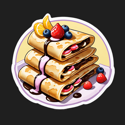 Pancake Delight - UV DTF Sticker - Heat Press Transfer