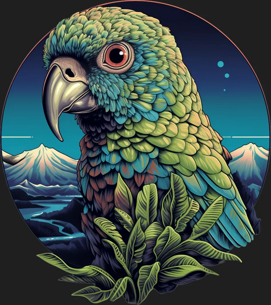 Parrot Wilderness - DTF Ready to Press - Heat Press Transfer