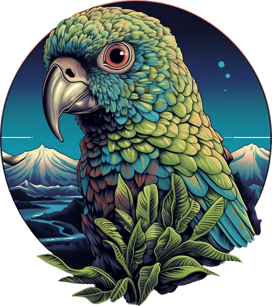 Parrot Wilderness - DTF Ready to Press - Heat Press Transfer