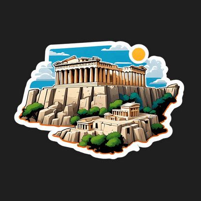 Parthenon Sunrise - Sticker - Heat Press Transfer
