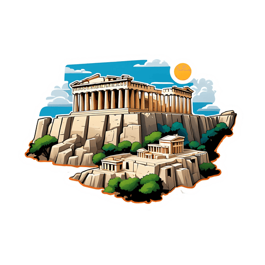 Parthenon Sunrise - Sticker - Heat Press Transfer