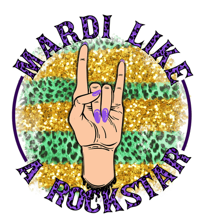 Party Like a Rockstar - DTF Ready to Press - Heat Press Transfer