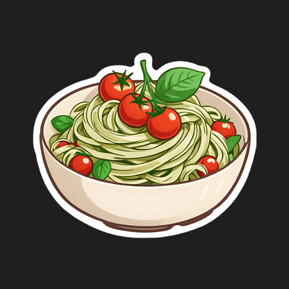 Pasta Delight - Tomato Basil Sticker - Heat Press Transfer