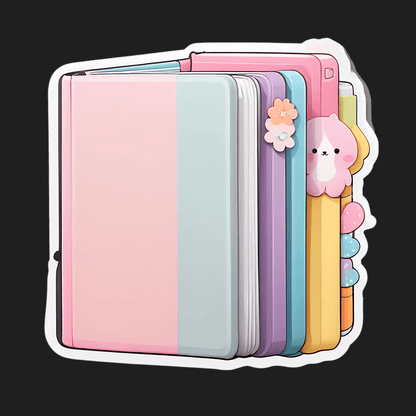 Pastel Notebook Covers - Sticker - Heat Press Transfer