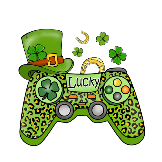 Patrick's Day Gamer Design - DTF Ready To Press - Heat Press Transfer