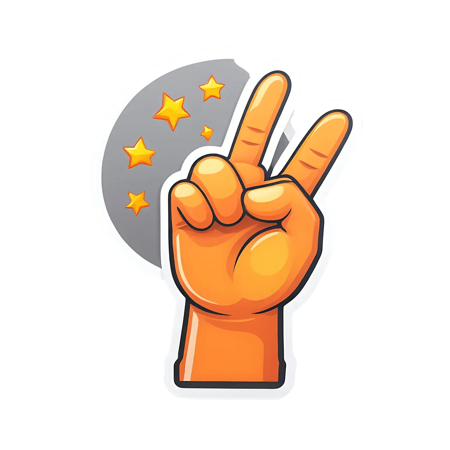 Peace Sign Sticker - Vibrant Colors - Heat Press Transfer