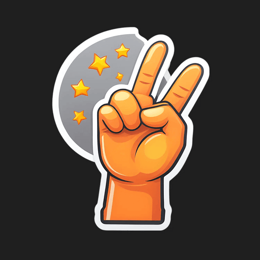 Peace Sign Sticker - Vibrant Colors - Heat Press Transfer