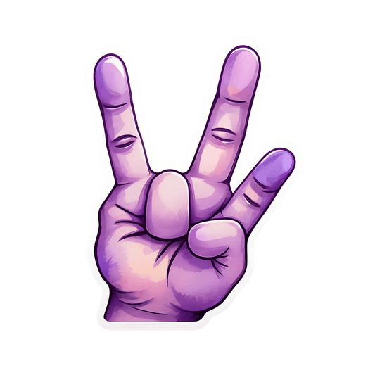 Peace Sign - Vibrant Sticker - Heat Press Transfer
