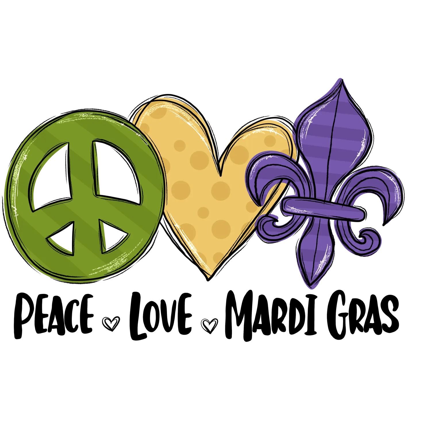 Peace Love Fleur - DTF Ready to Press - Heat Press Transfer