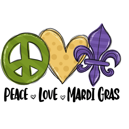 Peace Love Fleur - DTF Ready to Press - Heat Press Transfer