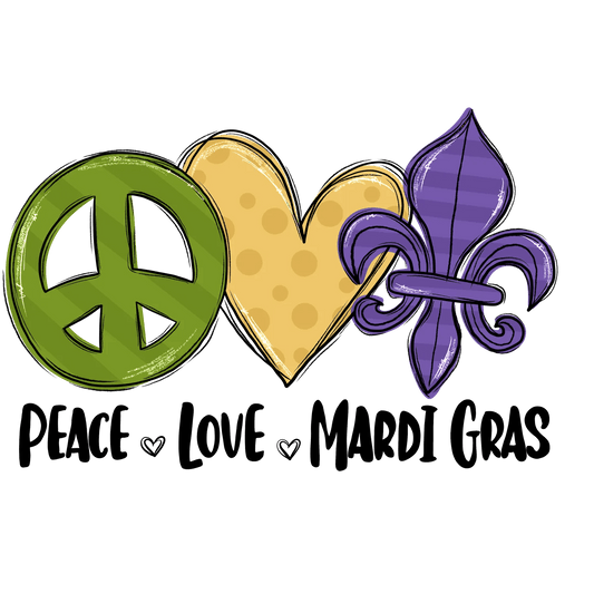 Peace Love Fleur - DTF Ready to Press - Heat Press Transfer