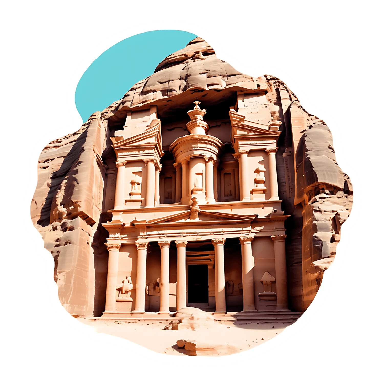Petra Monument - Sticker - Heat Press Transfer