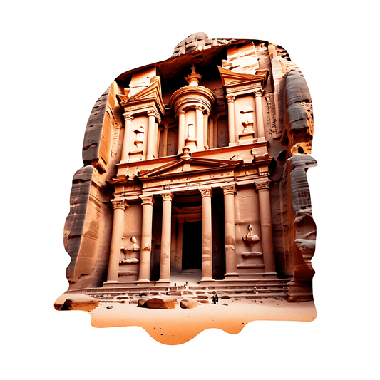 Petra Monument Sticker - UV DTF - Heat Press Transfer