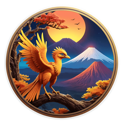Phoenix Sunrise - Decorative Sticker - Heat Press Transfer