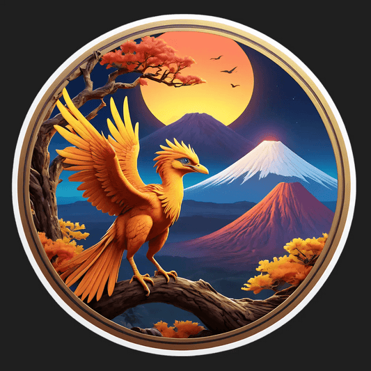 Phoenix Sunrise - Decorative Sticker - Heat Press Transfer