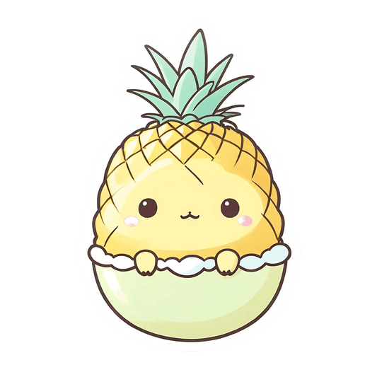 Pineapple Kawaii - Sticker - Heat Press Transfer