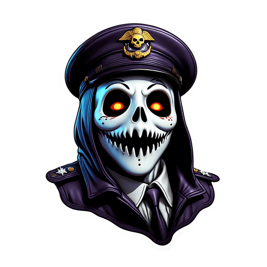 Pirate Captain Skull - Sticker - Heat Press Transfer