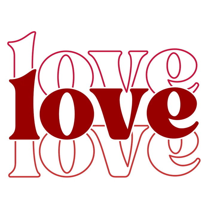 Playful Love: Valentine’s Day DTF Gang Sheet 22"x60" Premade DTF Gang Sheet - Heat Press Transfer